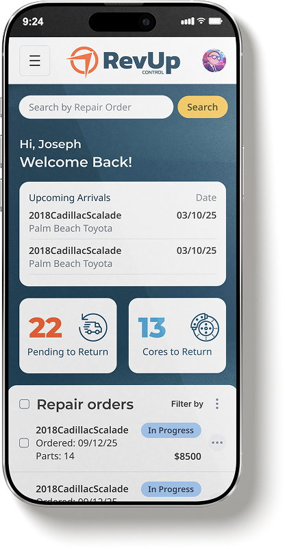 RevUp Control App Banner